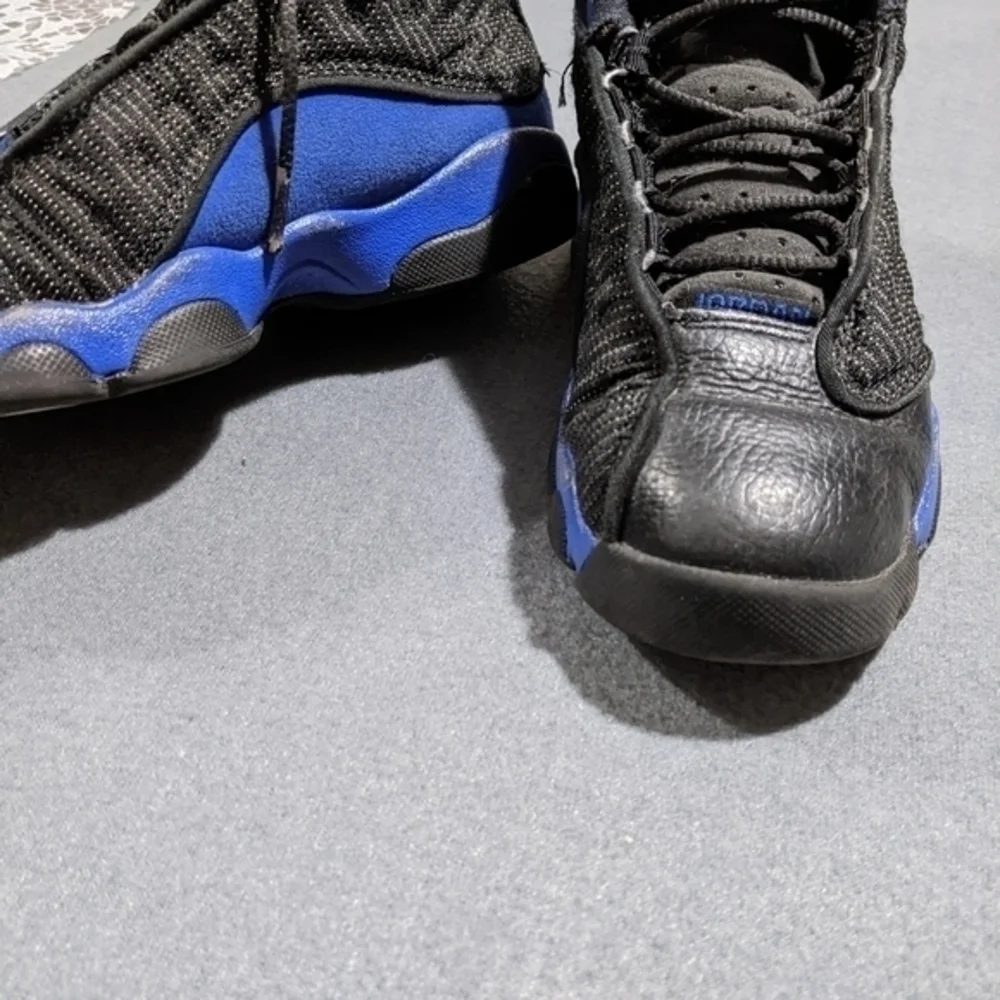 Boys Jordan‎ retro 13 shoes black royal blue size 1y